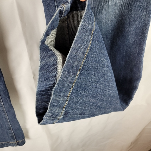 Boden Womens Boot Cut Flare Leg Denim Blue Jeans Plus Size 16 Long - Picture 8 of 13